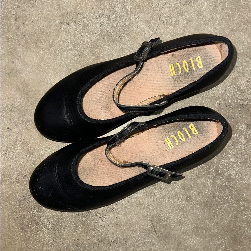 Bloch Girl Black Mary Jane Techno Tap Shoes Size 6